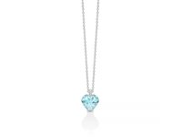 Collana Miluna Donna in Oro bianco Acquamarina CLD5369